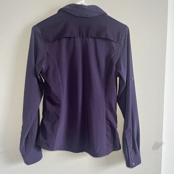 Columbia Silver Ridge Utility Long Sleeve Shirt Trail Hiking Purple Women XS - Picture 5 of 6